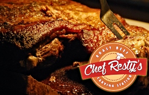 Chef Resty's Roast Beef Carving Station